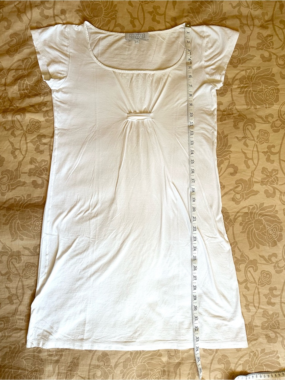 Laurence Tavernier White 100% Cotton Jersey Nightgown Chemise France S - Picture 9 of 9